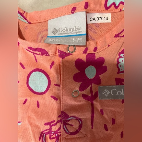 Columbia NWT baby girl coral reef vacation vibes playsuit 12/18 months - Picture 3 of 7